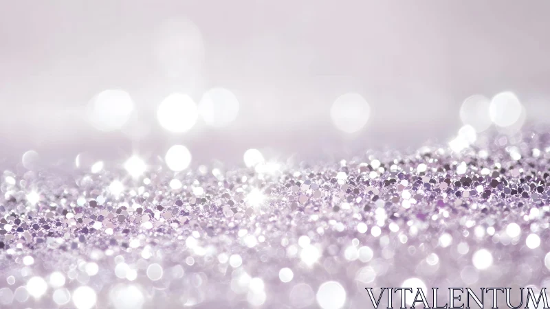Soft Lavender Glitter Bokeh Background with Sparkling Highlights.