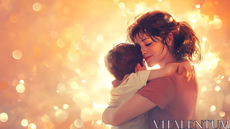 Mother's Radiant Bond Glows Through Warmth and Wonder