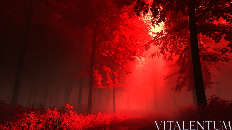 Crimson Forest Awakens in Ethereal Radiance