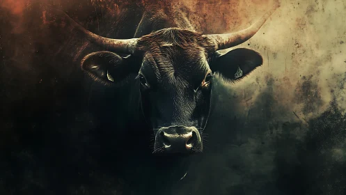 Stormlit bull steps from the shadows and owns the frame