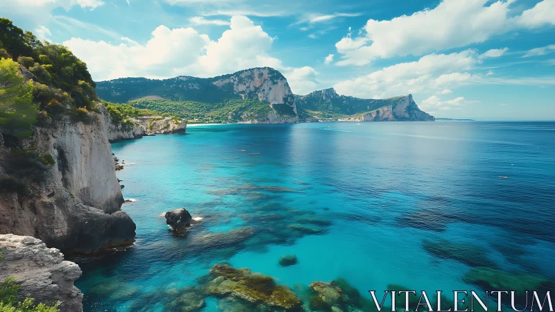 Turquoise Mediterranean bay meets rugged limestone cliffs