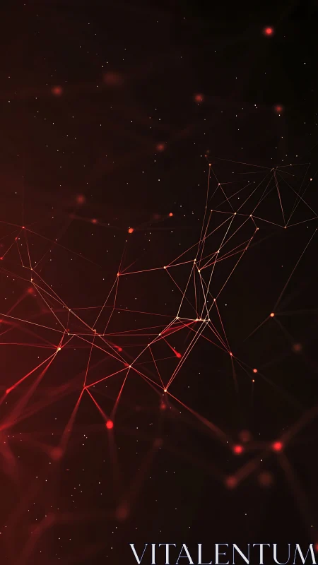 Ember lattice of data constellations in a dark cosmic hush.