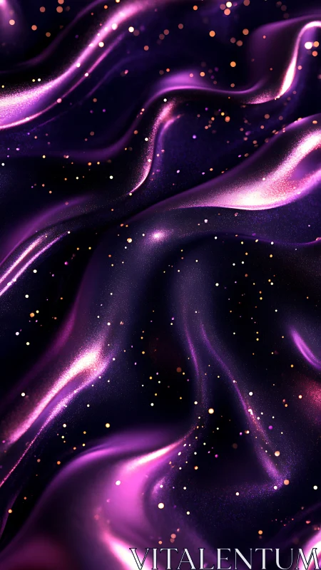 Velvet cosmos rivers in neon purple with stardust shimmer.