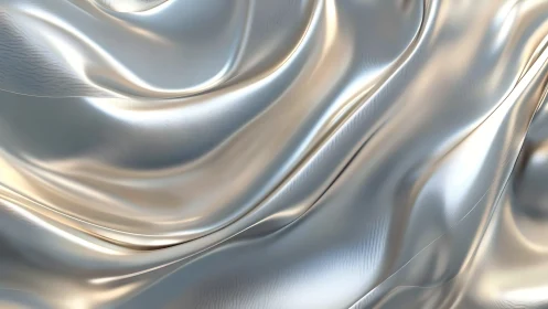 Specular metallic fabric folds exhibit smooth anisotropic highlights