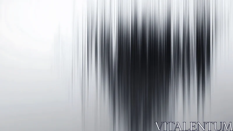 Monochrome vertical blur abstract with gradient field emphasis.