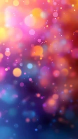 Colorful bokeh lights drift across a dreamy gradient field.