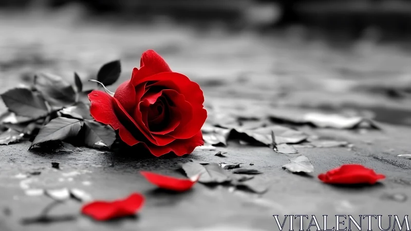 Scarlet Bloom's Last Stand: Red Rose Surrenders to Silence.