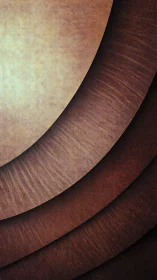 Layered sepia arcs with textured radial gradient depth.