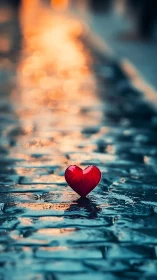 Crimson Heart Rests Where Shadows Kiss the Stone.