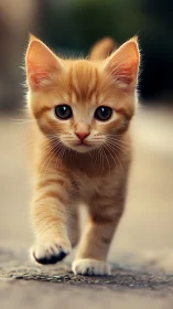 Golden Kitten on the Move: Curious Eyes Meet the World