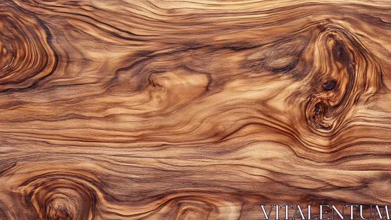 Natural wood grain texture with swirling patterns in warm tones.