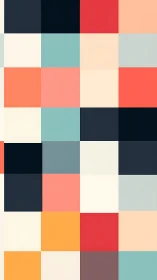 Grid layout arranges uniform colored squares in columns