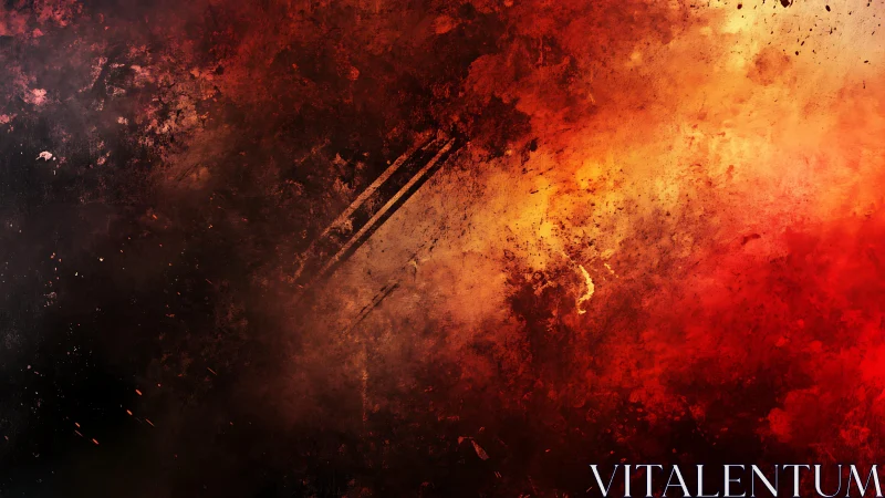 Fiery Abstract Grunge Texture with Bold Red and Black Hues.