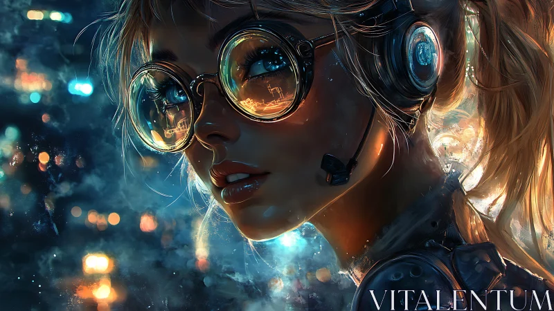 Neon-drenched navigator rewrites the skyline in glass reflections