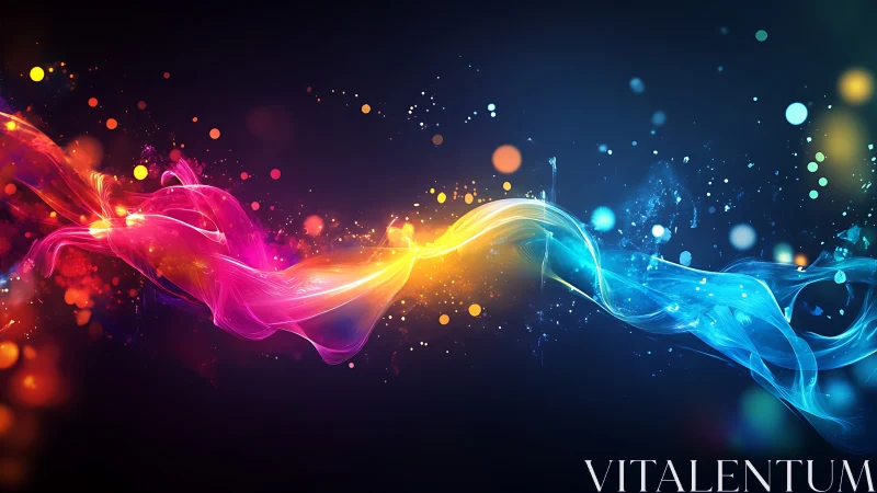 Colorful light ribbons dancing across a dreamy night sky.