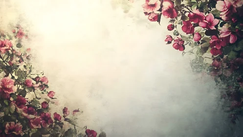 Romantic Vintage Roses Frame Your Heart with Timeless Beauty