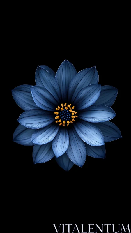 Blue Cosmos Bloom: Geometry of Wonder.