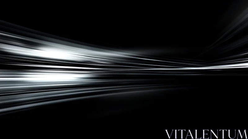 Lightstream arcs over void in sleek monochrome motion study.