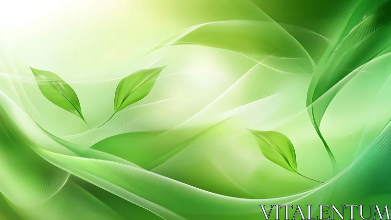 Leaflight currents drift through soft emerald airscape.