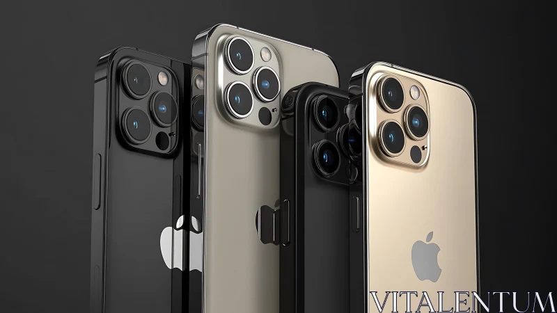 Premium iPhone 14 Pro models showcase advanced camera technology.