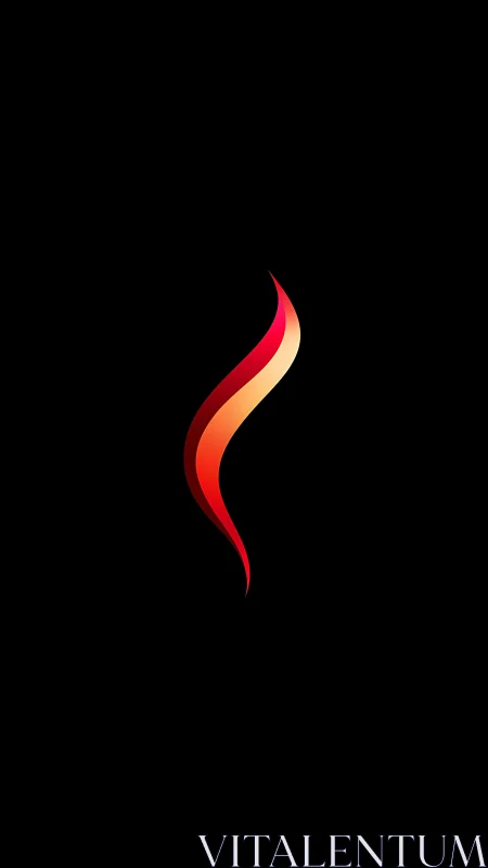 Crimson Curve: A Gradient Dance of Fire and Honey.