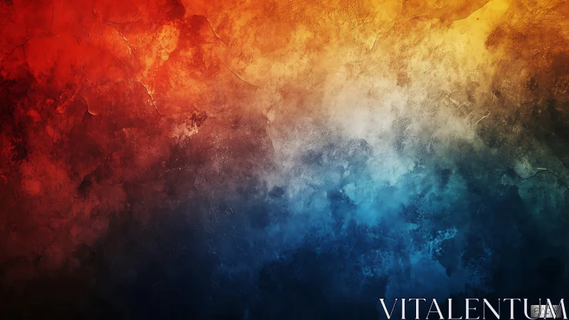 Fire and water textures collide in vivid abstract gradient.