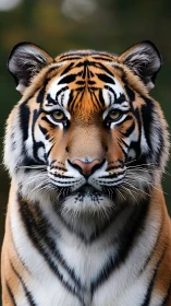 Silent monarch of stripes staring down the wild world.