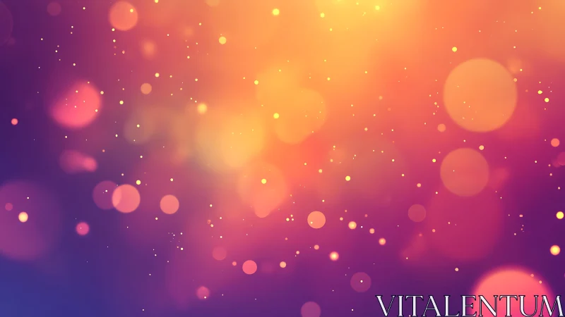 Soft glowing bokeh lights on a warm gradient background, abstract style.