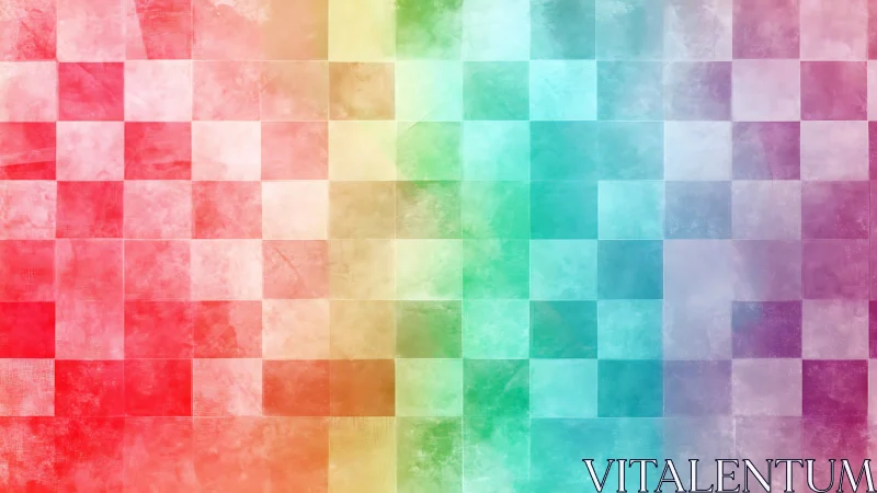 Chromatic mist grid drifting from scarlet to violet hush.