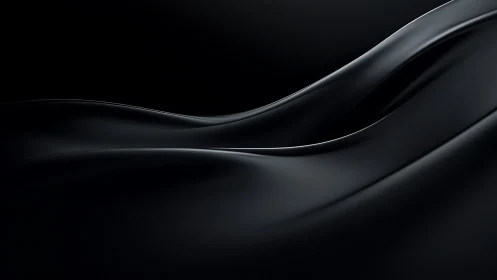 Abstract black flowing curves in smooth minimal landscape.