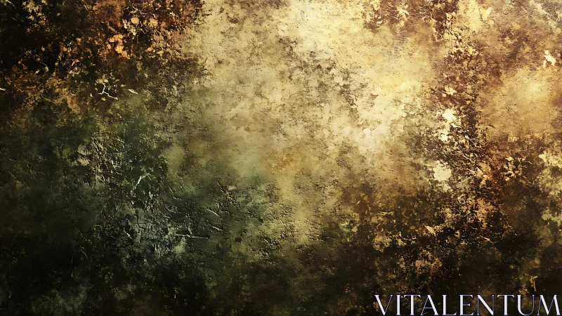 Gold-flecked textured wall with moody earthy shadows.