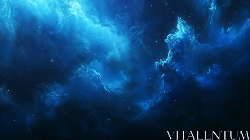 Nebula tides curl upward while midnight space quietly listens