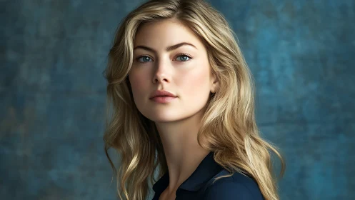 Controlled studio portrait with shallow depth facial rendering.