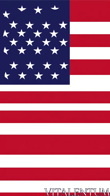 Stars tumble playfully across a bold reimagined US flag.