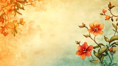 Warm Blossoms Dance Softly Across a Dreamy Garden Canvas.