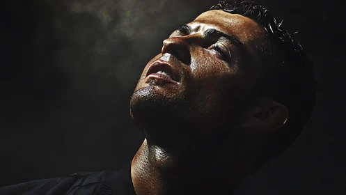 Sweat, shadows, and a quiet moment of hard-won focus.