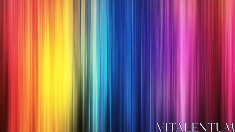 Vertical chromatic spectrum lines in radiant gradient field.