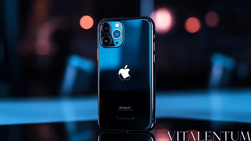 iPhone 13 Pro Max Pacific Blue Triple Camera Array Night Photography Render