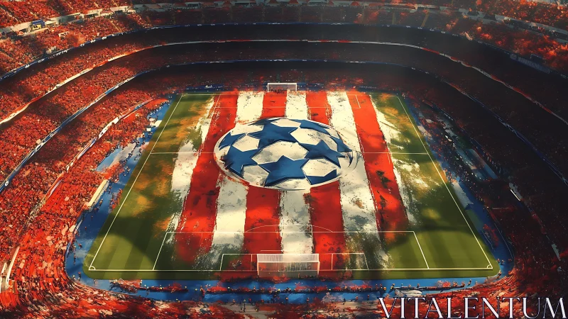 Champions clash in a striped cauldron of roaring color.