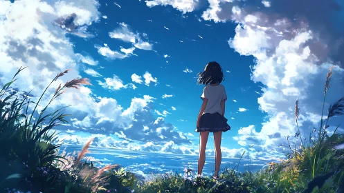 Skyline daydream lets a quiet shore bloom with courage