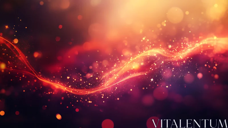 Glowing stardust river swirling through a dreamy twilight sky.