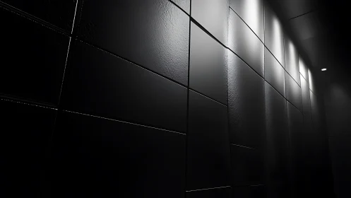 Geometric Shadows Dance Across Minimalist Architectural Canvas