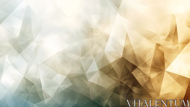 Low poly geometric gradient with translucent polygon facets