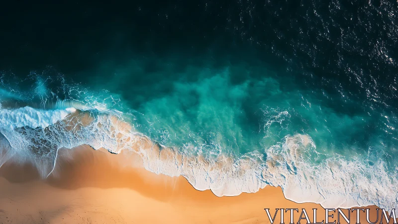Overhead coastal wave interaction forms dynamic foamy shoreline