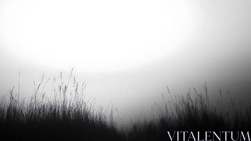 Soft morning light over quiet silhouettes of wild grass.