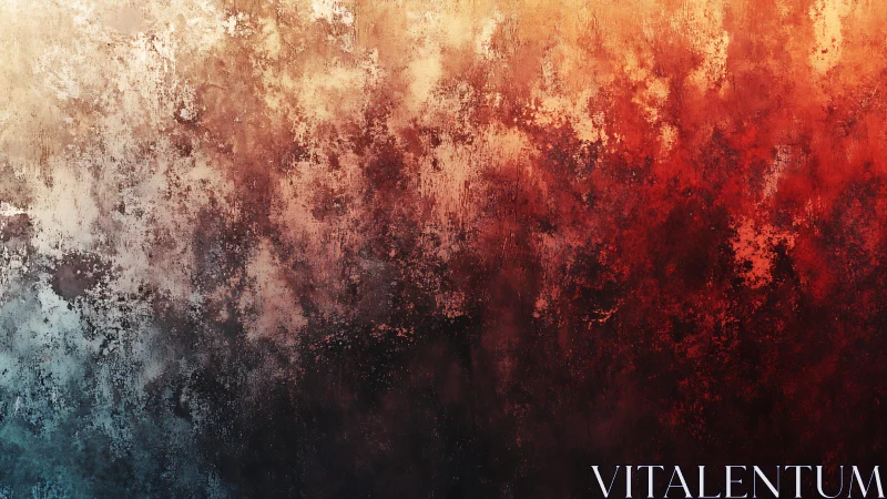 Vibrant textured abstract wall art with warm and cool gradients.