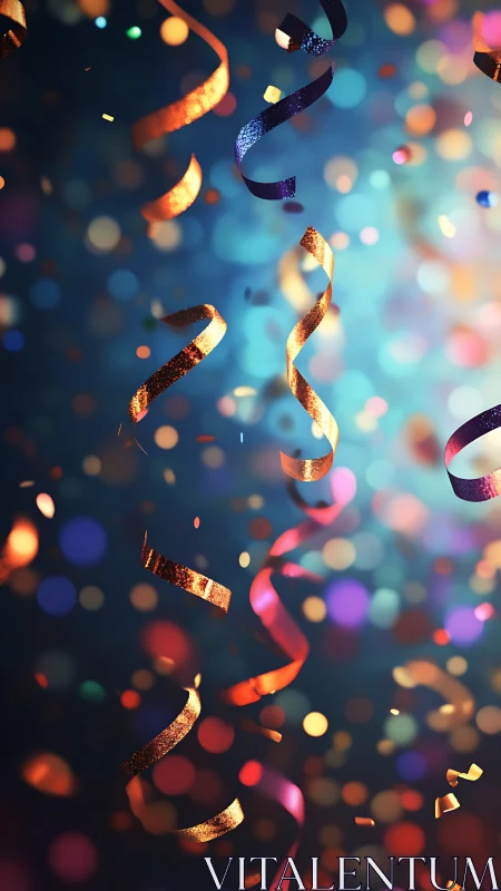 Ribbons Dance Through Bokeh's Glowing Symphony