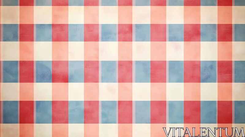 Pastel checkered grid pattern with soft textured overlay.