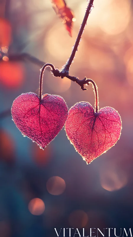 Frost-Kissed Hearts Dangle Where Autumn Whispers Magic
