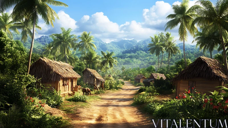 Emerald Valley Village Where Thatched Dreams Dot Mountain Horizons